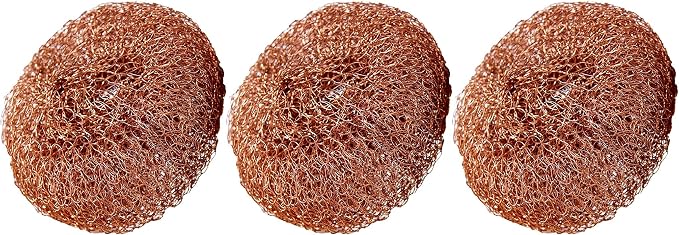 Scotch-Brite Copper Coated Scrubbing Scour Pads, 3 Scouring Scrubber Pads - Image 2