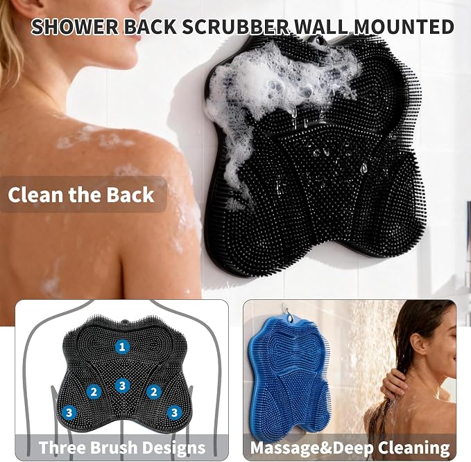 Show Foot Scrubber Mat & Silicone Back Scrubber - Image 6