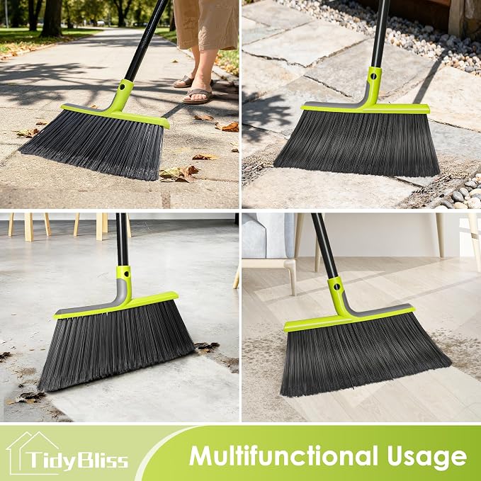 Outdoor Broom Heavy Duty, 56 inches Tall Commercial Soft Bristle Angle Brush - Image 5