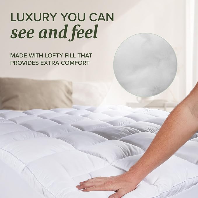 Beckham Hotel Collection California King Size Mattress Pad & Protector Hybrid - Image 5