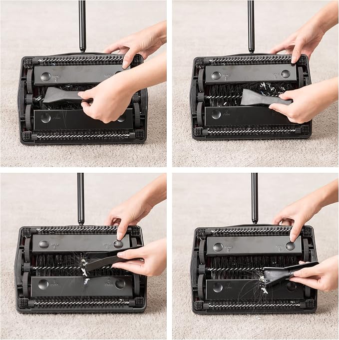 Yocada Carpet Sweeper Cleaner for Home Office Low Carpets Rugs Undercoat - Image 7