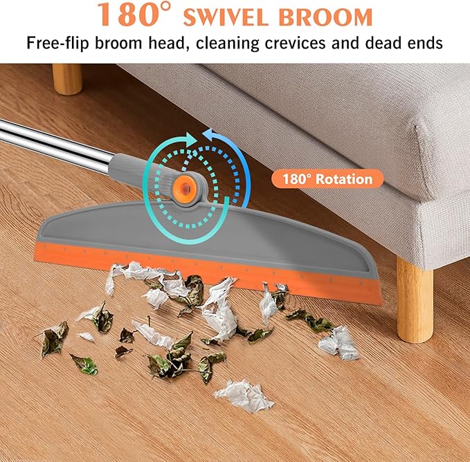 Multifunction Magic Broom, 54 Inch Adjustable Long Handle Silicone Floor - Image 4