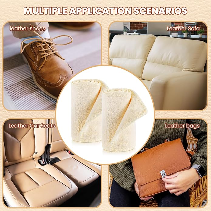 10 Pcs Shine Shoes Cloth Kit Polish Dauber Applicators Cleaning Leather Shoes - Image 7