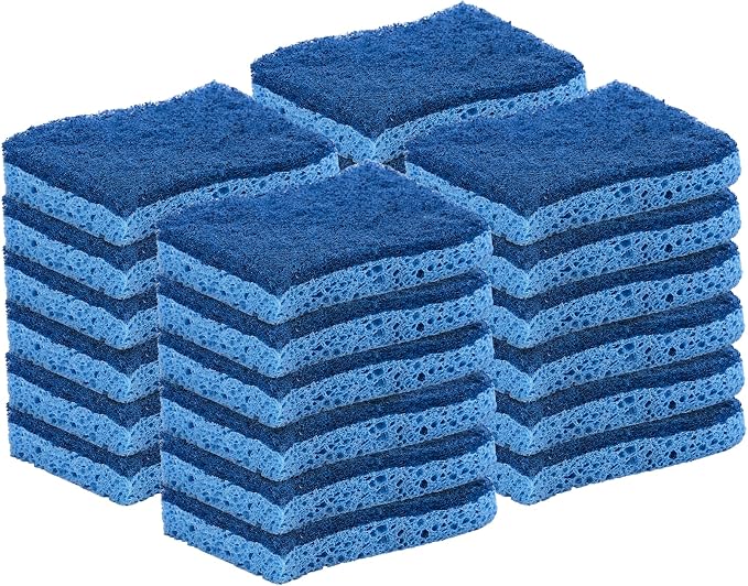 Kitchen Sponges for Washing Dishes, Non-Scratch Cellulose Dish Scrub Sponges by Superio