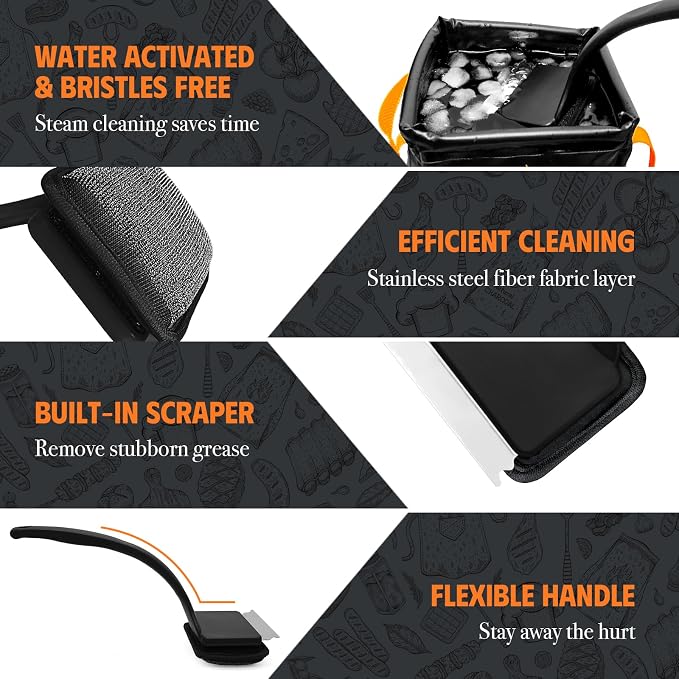 MEKER Grill Brush Bristle Free - Image 3