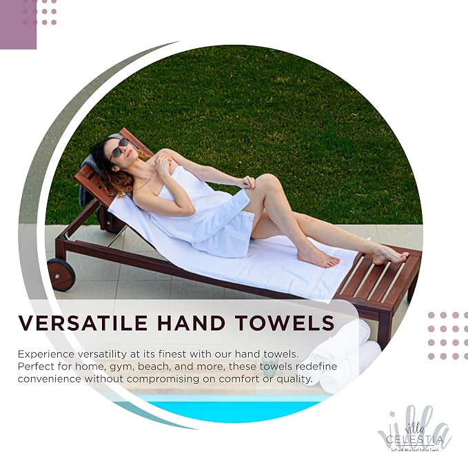 100% Cotton Bath Towel Set of 24-6 Bath Towels, 6 Hand Towels, 12 Wash Cloths - Image 7