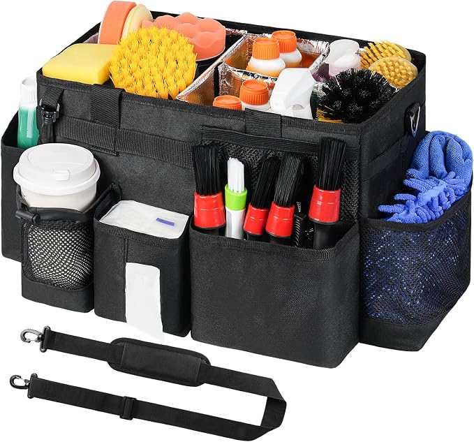 Wearable Detailing Caddy, Car Care Carrying Bag by Jaffzora