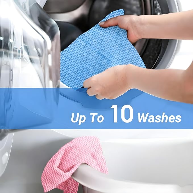 Bexter Disposable Cleaning Towels & Dish Cloths – Reusable Blue Handy Cleaning - Image 4