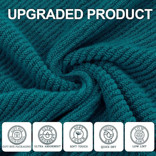 VOOVA & MOVAS Bath Towels Set of 4, Large 30" x 56" - Image 2