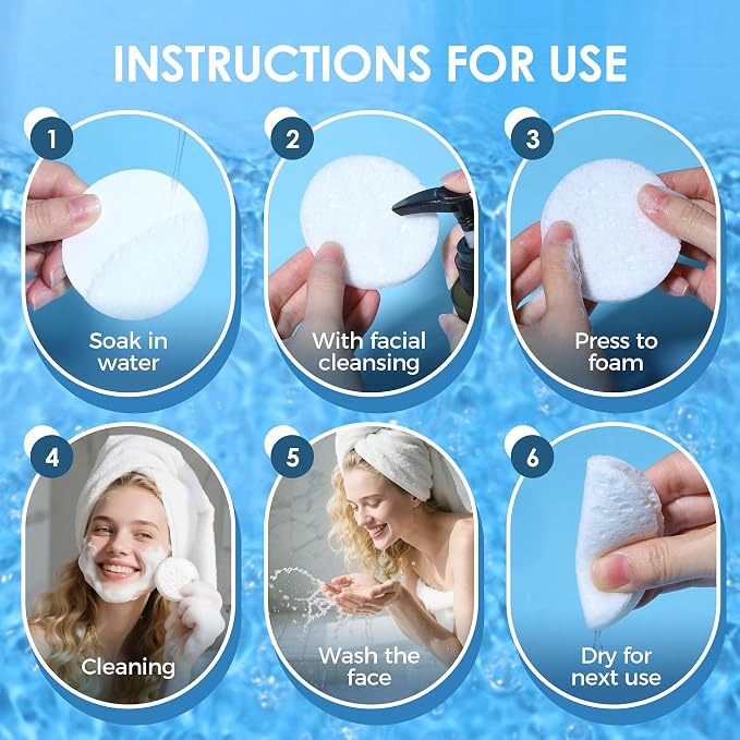 60-Count Compressed Face Sponges - Image 3
