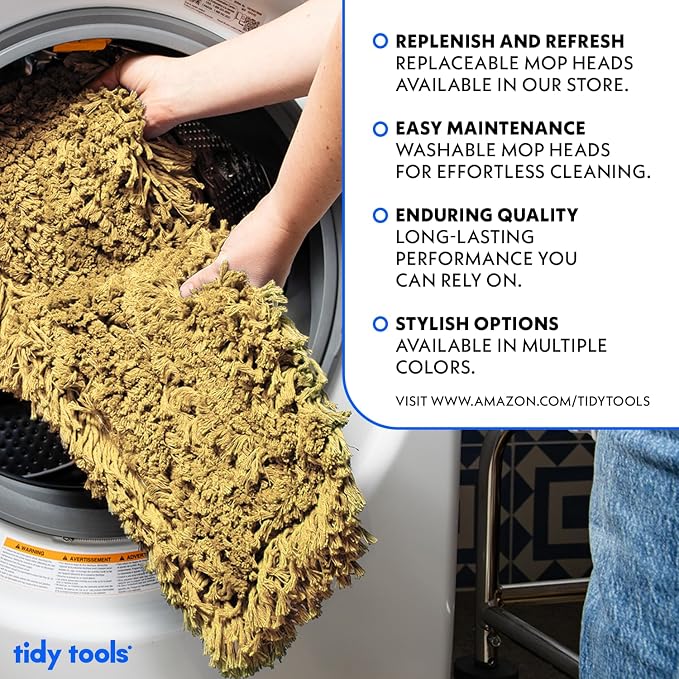 24 Inch Yellow Commercial Dust Mop & Floor Sweeper - Image 5