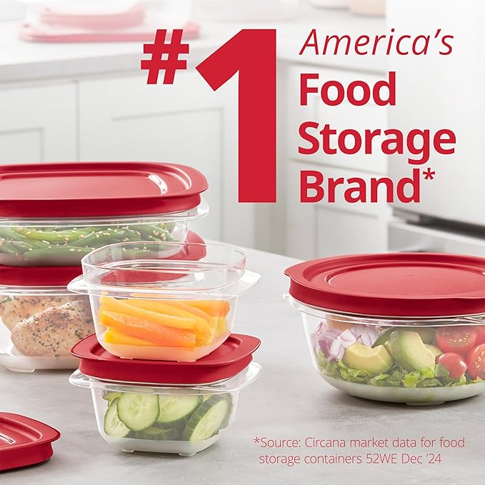 Rubbermaid EasyStore Containers, 38-Piece Set, Food Storage Containers - Image 5