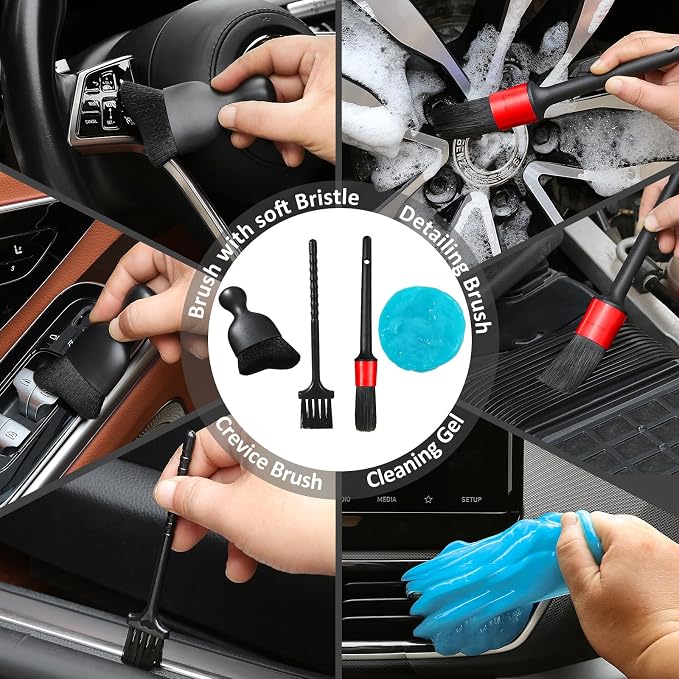 10pcs Windshield Cleaner Tool, Car Window Cleaning Wash Kit - Image 4