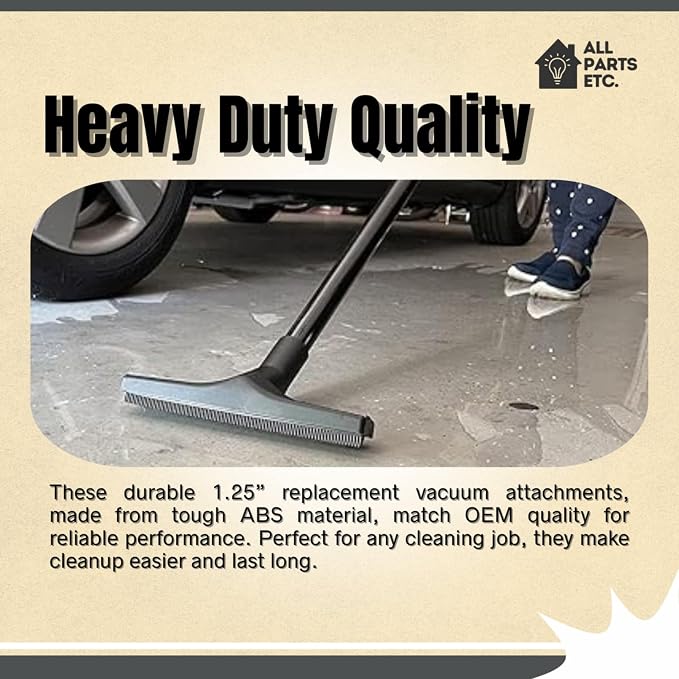 1.25” Squeegee Floor Tool for Wet/Dry Vacuums – Water Removal Attachment - Image 4