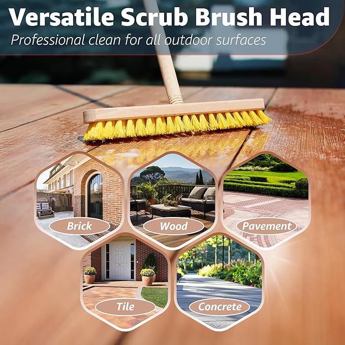 Deck Scrub Brush Head 11.81" - Image 4