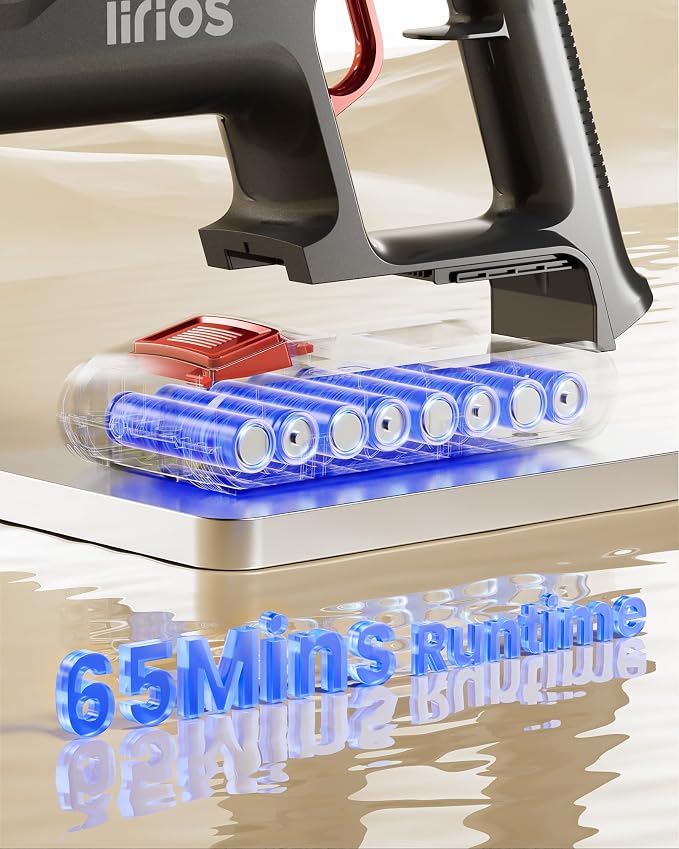 Cordless Vacuum Cleaner, 580W 48KPA 65Mins Self-Standing Vacuum Cleaners - Image 3