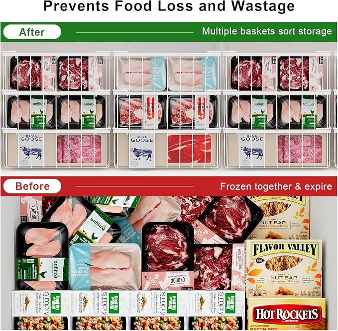 Freezer Storage Organize Baskets - Image 4