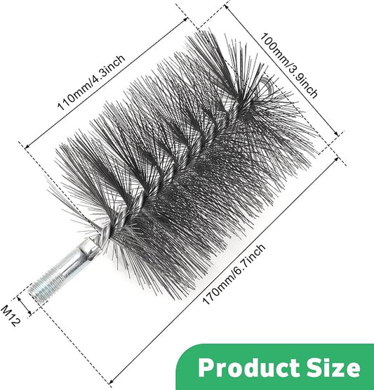 4" Chimney Steel Cleaning Brush - Image 2