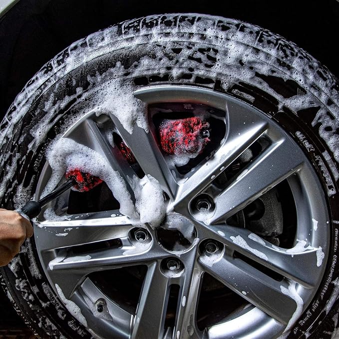 Metal Free Soft Wheel Rim Brush 4 Pack, Synthetic Car Cleaning Brush, Highly - Image 4