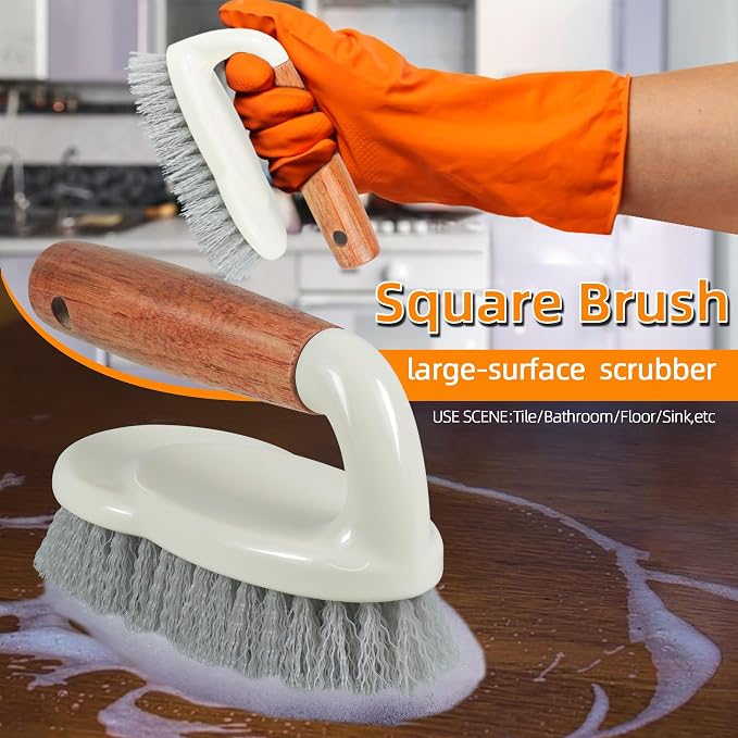 5-Pack Heavy Duty Scrub Brushes Set - Image 5