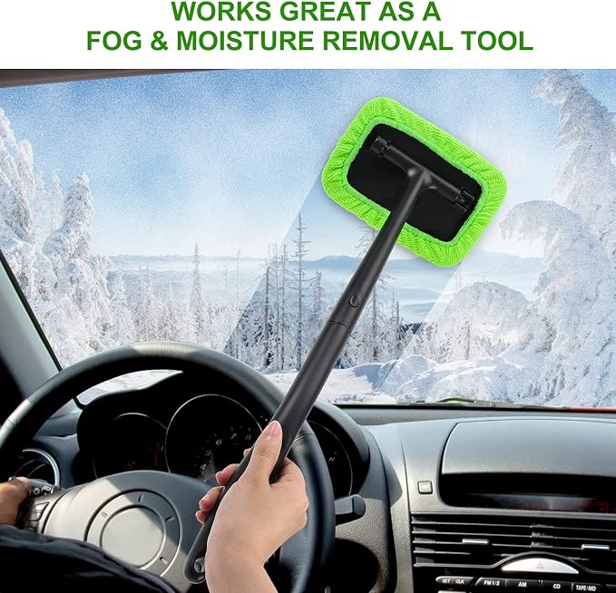 XINDELL Grip 22” Microfiber Car Window Cleaning Tool – Dash & Windshield Brush - Image 2