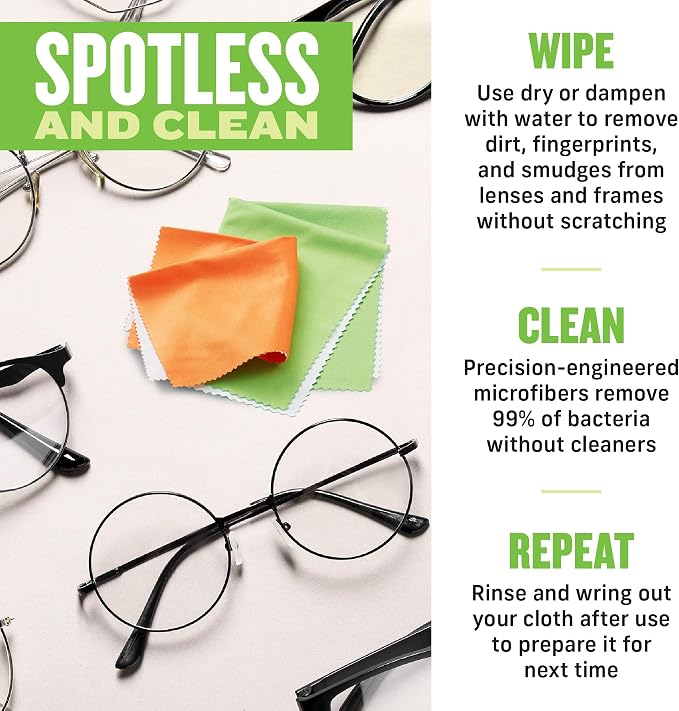 E-Cloth Glasses Cloth, Premium Microfiber Cleaning Cloth, Ideal Eyeglass and - Image 3