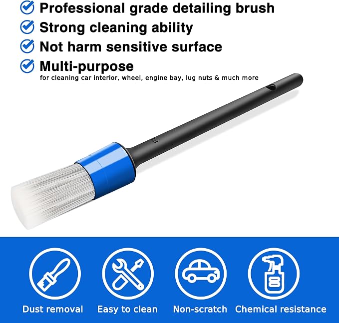 10pcs Car Detailing Kit, Premium Detailing Brush Set Includes 5 Soft Car - Image 3