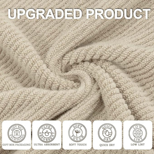 VOOVA & MOVAS Taupe Hand Towels - Image 2