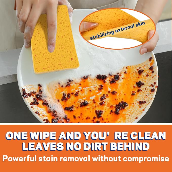 7 Pack Biodegradable Cellulose Pop Up Sponges | Compostable Kitchen Sponges - Image 5