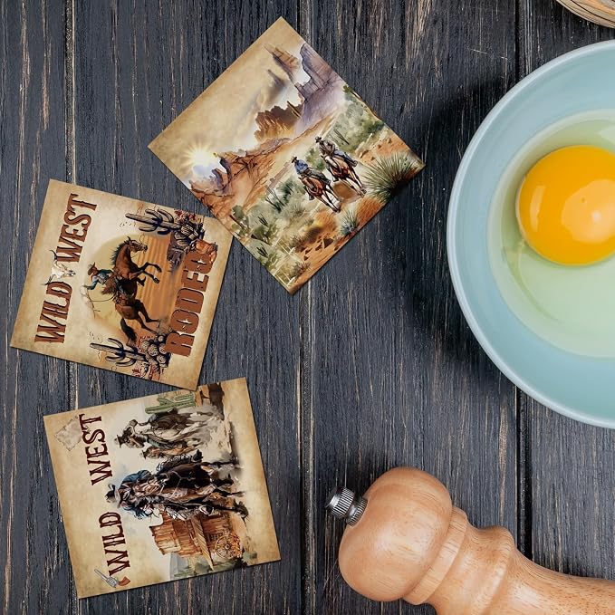 Western Cowboy Swedish Dishcloths - Image 5