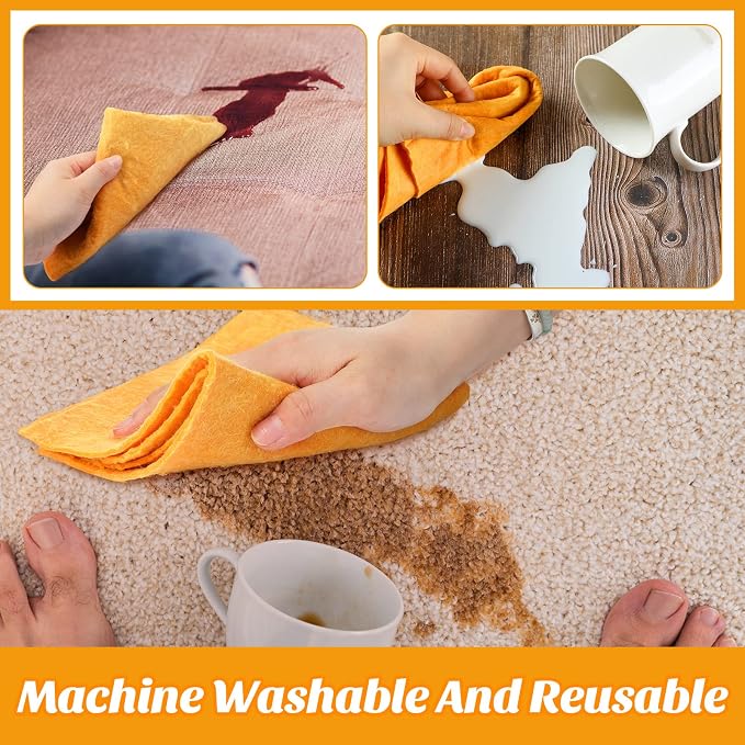 10 Pack Shammy Cloths Absorbent Cleaning Towels - Image 7