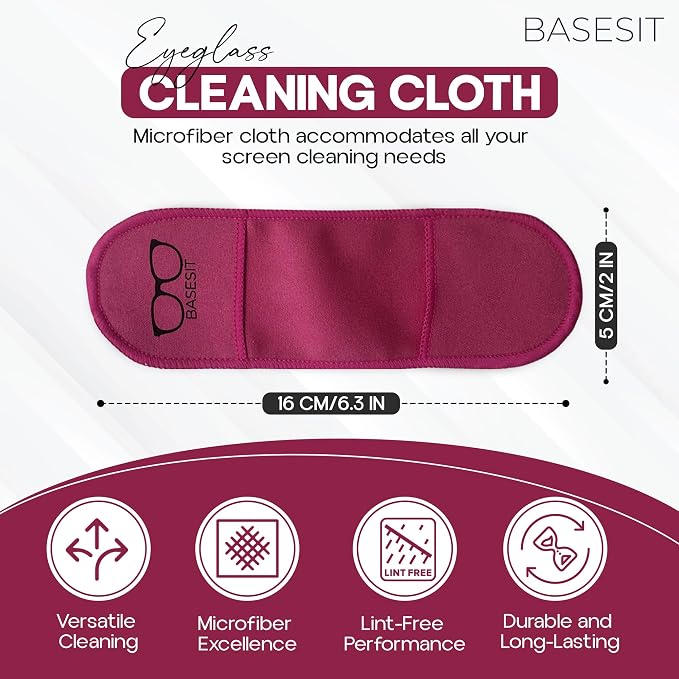 Eyeglass Cleaning Cloth, 4 Pack, Eyeglass Cleaning Wipes, Lens Wipes - Image 2