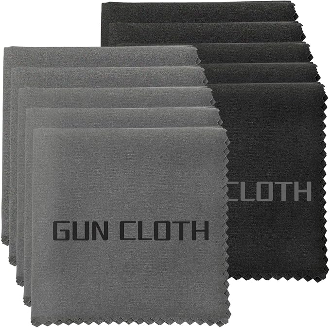 10 Pack Microfiber Gun Cleaning Cloth, Reusable Microsuede Cleaning/Polishing by Miaozhun