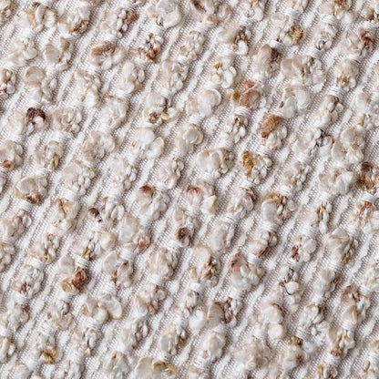 Striped Throw Pillow Covers 22x22 Set of 2 Beige Textured Boucle Chic Morden Boho Accent Farmhouse Square Decorative Couch Pillow Covers for Home Decor Bed Sofa Living Room