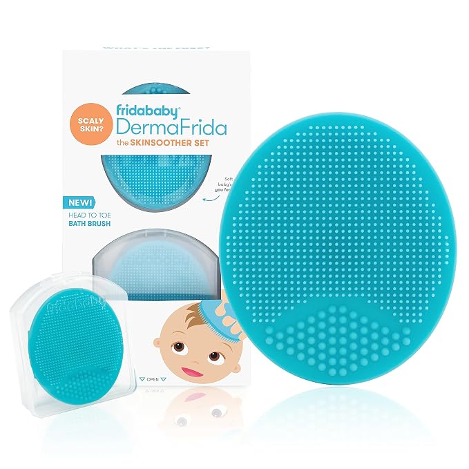 Frida Baby DermaFrida The SkinSoother Baby Bath Brush, Cradle Cap Brush by Frida