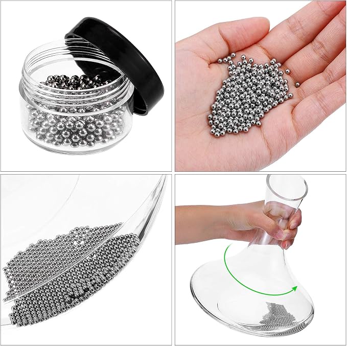 3 Pieces Decanter Cleaning Brush Flexible Bottle Scourer and 400 Pieces - Image 5