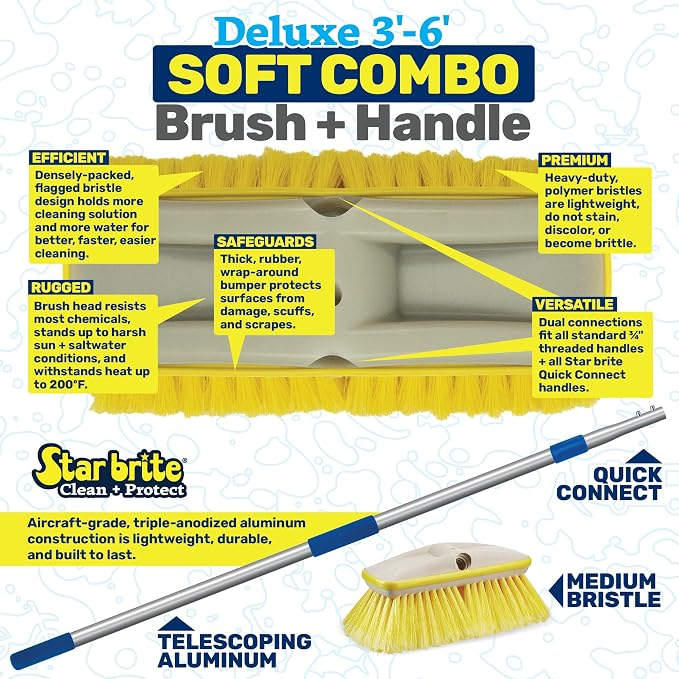 STAR BRITE Deluxe Telescoping Deck Brush Kit - Image 4