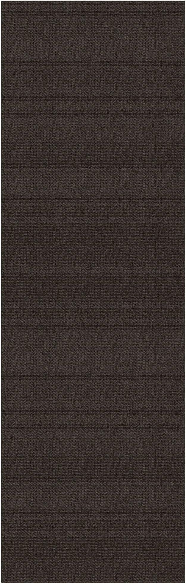 EARTHALL Washable Runner Rug 2x8 Ft Non Slip Runners for Hallways Cotton Rubber Backed Kitchen Runner Braided Indoor Floor Carpet Runners for Entryway, Hallway, Kitchen, Bedroom, Taupe/Coffee