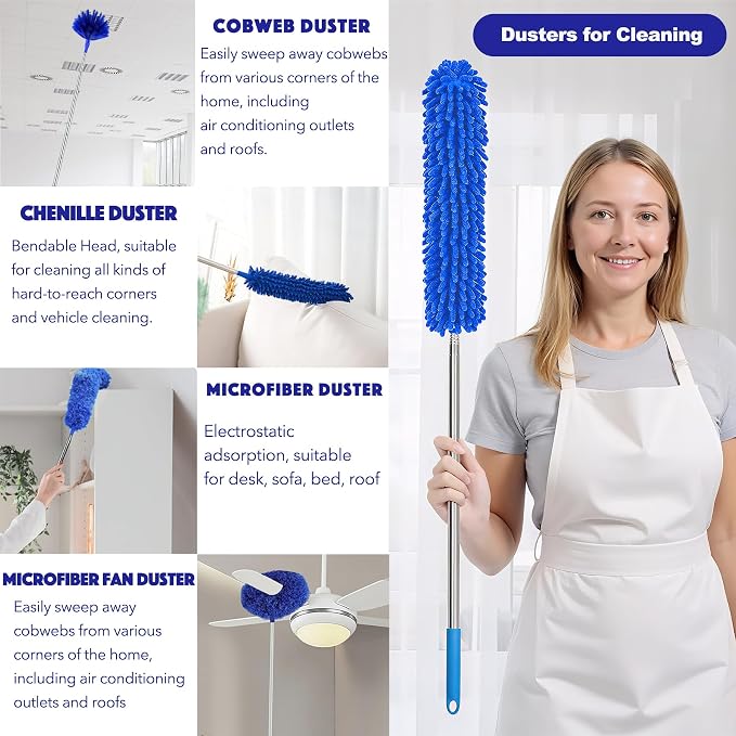 Dusters for Cleaning, 5-in-1 Dusters, Ceiling Fan Cleaner Duster - Image 2