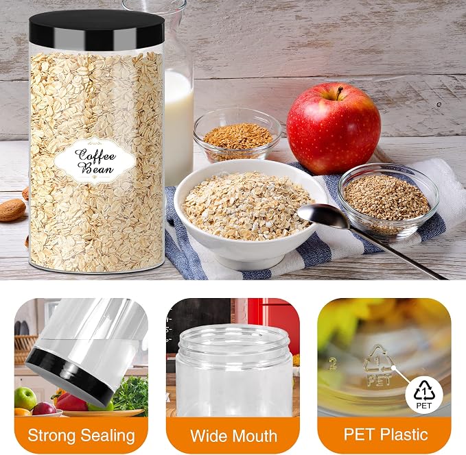Plastic Jars with Lids - Image 3