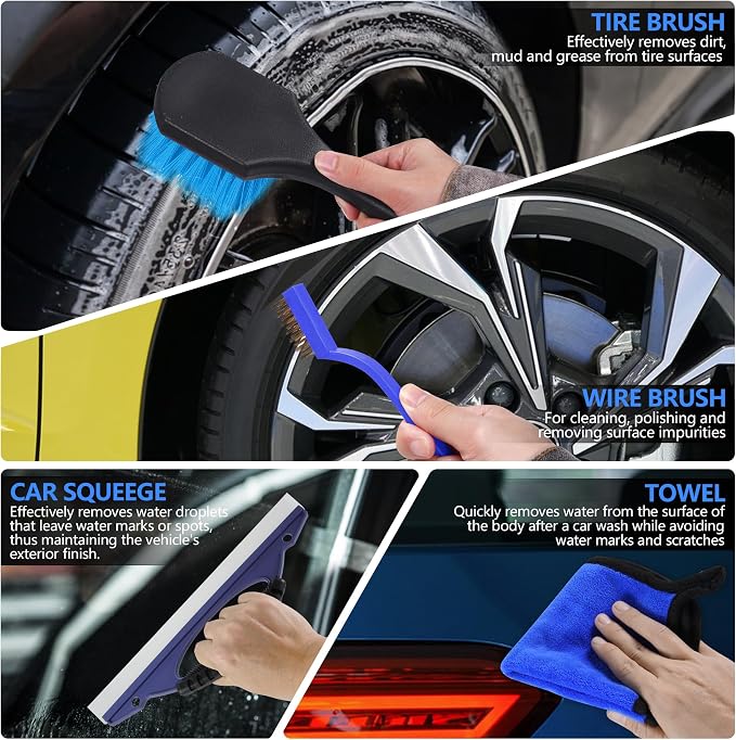 32Pcs Car Detailing Kit, Drill Brush Attachments - Image 5