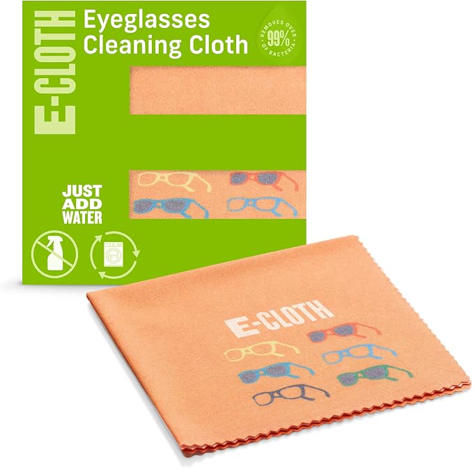E-Cloth Glasses Cloth, Premium Microfiber Cleaning Cloth, Ideal Eyeglass and by E-Cloth
