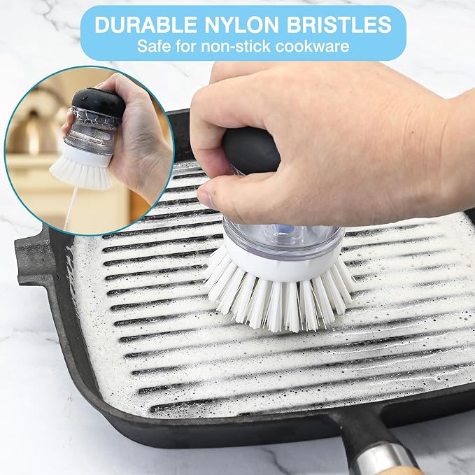 4 Pack Palm Brush Refills for OXO Soap Dispensing Palm Brush, Palm Brush - Image 2