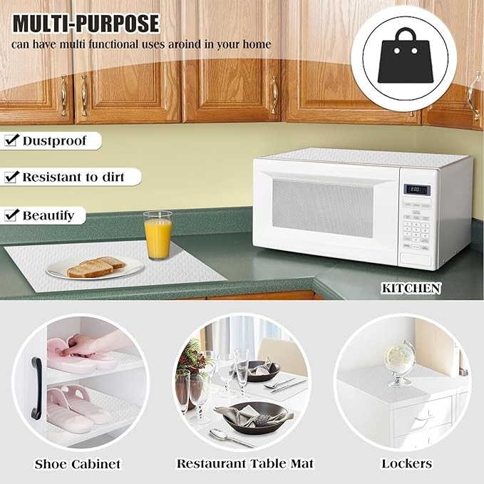 10Pcs Refrigerator Liners, Washable Fridge Liner Shelf Mats Refrigerator Pads - Image 6