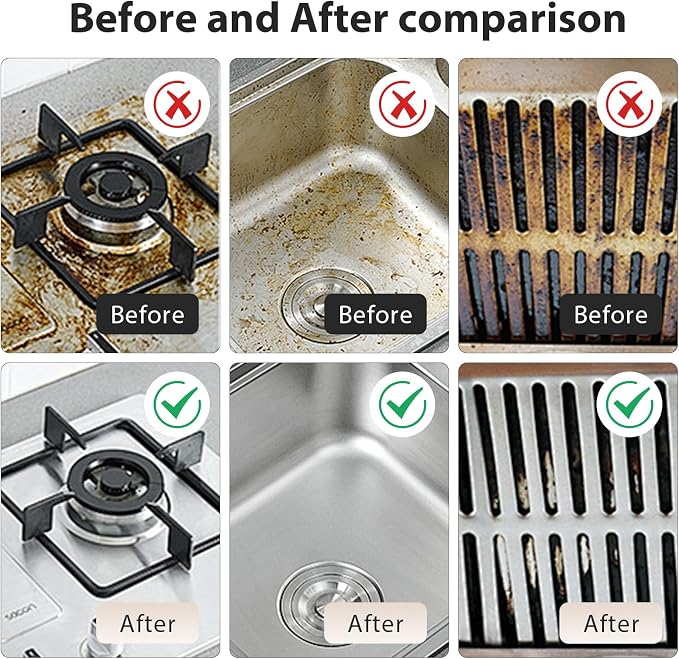 Hecila 2 in 1 Grooves Cleaning Brush Window Track Cleaning Tool Hard Bristle - Image 5