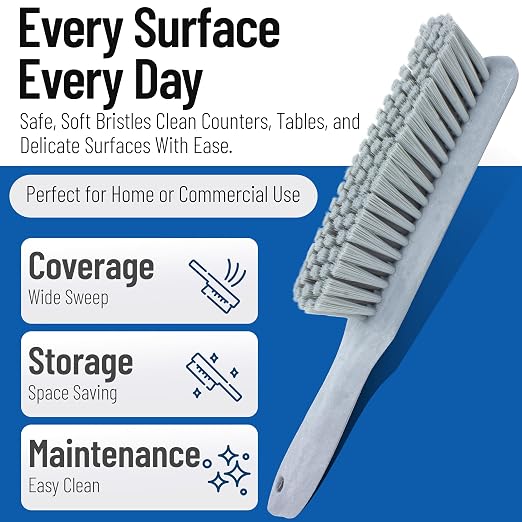 SPARTA Handheld Soft Counter Brush 8 Inch Bristle Span, Countertops, and - Image 3