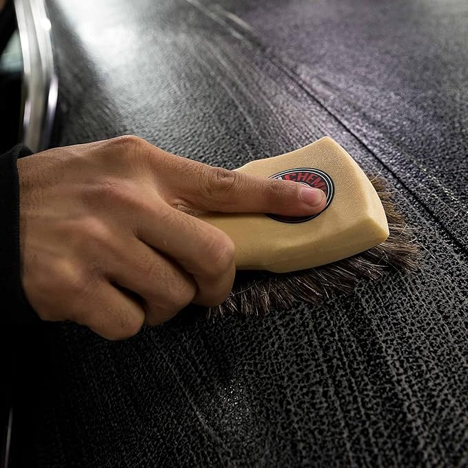 Chemical Guys Long Bristle Horse Hair Leather Cleaning Brush - Image 3