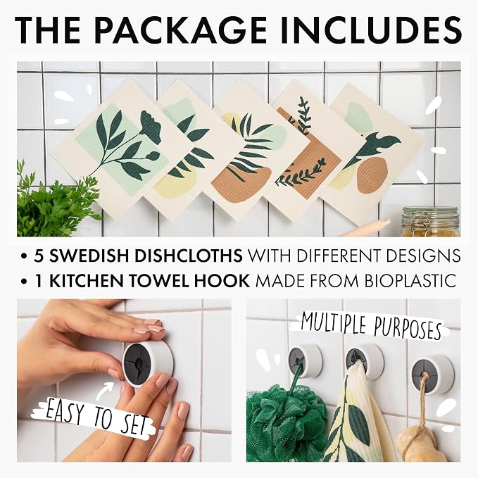 SUPERSCANDI 5 Pack Swedish Dishcloths - Image 4