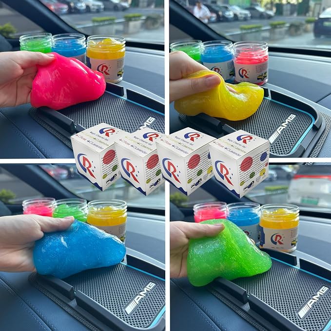 12-Pack Car Cleaning Gels Car Interior Cleaner Putty Slime Auto Detailing Tools - Image 3