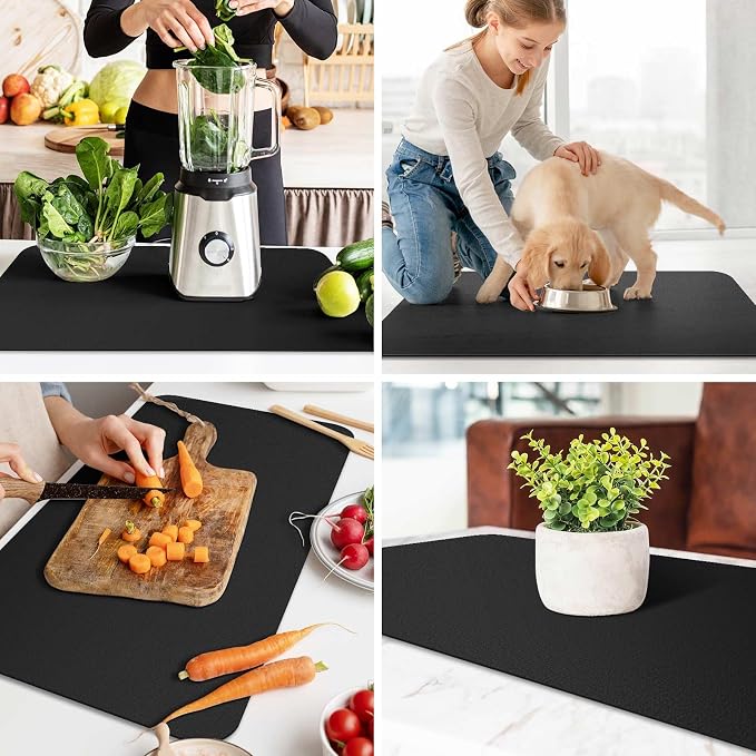 WISELIFE Dish Drying Mat Super Absorbent Drying Mat Large Dish Drying Mats - Image 6